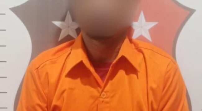 JD (41), warga Jalan Pasar Baru, Nunukan Utara yang diamankan polisi karena kasus pencurian LPG. JD merupakan residivis pencurian yang sudah tiga kali keluar masuk penjara. Dok.Polres Nunukan.