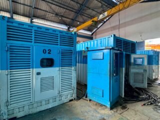 Mesin PLTD yang direlokasi PLN dari Tanjung Selor untuk mengantisipasi byarpet dan menjamin pelayanan kelistrikan andal di Nunukan. Dok.PLN Nunukan.