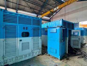 Mesin PLTD yang direlokasi PLN dari Tanjung Selor untuk mengantisipasi byarpet dan menjamin pelayanan kelistrikan andal di Nunukan. Dok.PLN Nunukan.