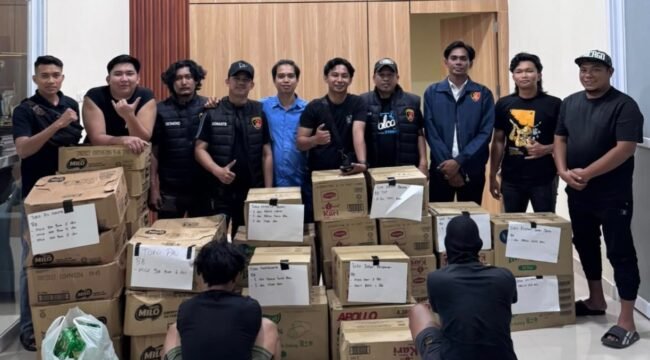 Polisi mengamankan dua pelaku pembobol toko grosir snack di Jalan TVRI Nunukan, Senin (28/9/2026).Dok.Polres Nunukan.