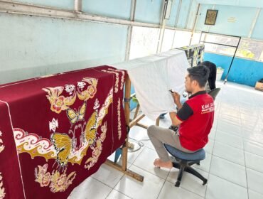Para WBP Lapas Nunukan yang menekuni seni membatik. Dok.LAPAS Nunukan.