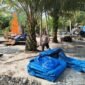 Polisi bakar arena perjudian sabung ayam Tanjung Cantik, Binusan. Dok.Polres Nunukan.