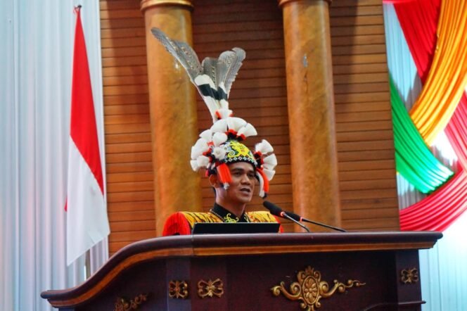 
					Bupati Nunukan, Irwan Sabri saat pidato HUT Nunukan 27 di Rapat Paripurna Khusus, Senin (12/10/2026). Dok.Tirta.