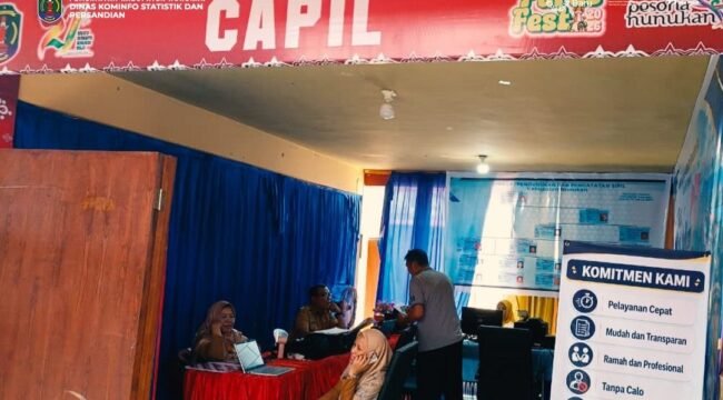 Gerai Disdukcapil di Paras Perbatasan. Dok. Diskominfotik Nunukan.