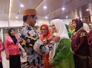 Bupati Nunukan, Irwan Sabri saat menghadiri pelantikan Pengurus IWSS periode 2026 - 2021. Dok.Prokopim Nunukan.