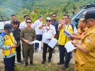 Kunjungan Kementerian PU ke Krayan, membahas pembangunan jalan Krayan - Malinau yang bakal dituntaskan 2028. Dok.Prokopim Nunukan.