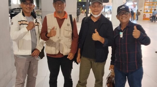 Para Calon Sekda Nunukan, Muhammad Amin, Sabri, Sura’i, Juni Mardiansyah, sudah ada di LAN Makassar, bersiap ikuti  asessmen. Dok.Diskominfotik Nunukan.