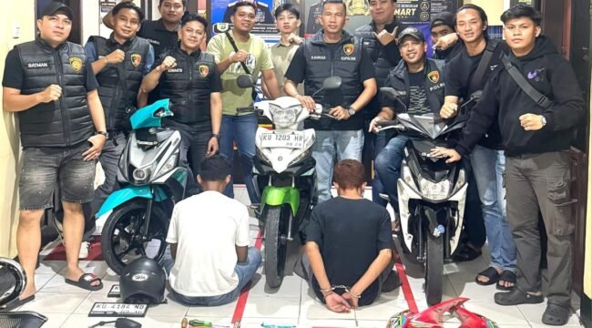 Ungkap pencurian sepeda motor, Unit Reskrim Polsek Nunukan, amankan pelaku dan penadah. Dok.Polres Nunukan.