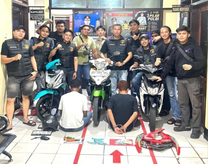
					Ungkap pencurian sepeda motor, Unit Reskrim Polsek Nunukan, amankan pelaku dan penadah. Dok.Polres Nunukan.