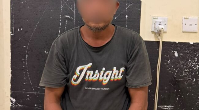 H, warga Jalan Jenderal Sudirman, RT 003, Desa Padaidi, Pulau Sebatik, diamankan polisi dalam kasus kepemilikan sabu sabu seberat 4,11 gram. H dijanjikan upah Rp 200.000 untuk mengambil barang haram tersebut. Dok.Polres Nunukan.