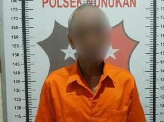 Eks deportan yang diamankan polisi akibat mencuri chainsaw di Seimanggaris. Dok.Polres Nunukan.