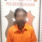 LYB (43), eks TKI deportasi Malaysia yang diamankan polisi lantaran menebas tangan temannya hingga putus. Dok.Polres Nunukan.